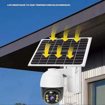 360° Vista de la cámara de seguridad solar DIY Muro de montaje de la cámara de seguridad exterior aplicación móvil