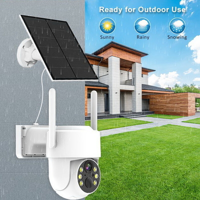 1080p PTZ cámara solar inalámbrica de seguridad inalámbrica al aire libre con audio de dos vías